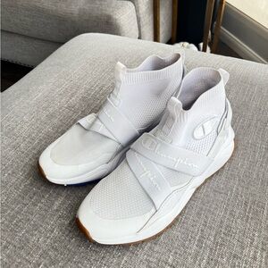 Champion White Slip-On Sneakers